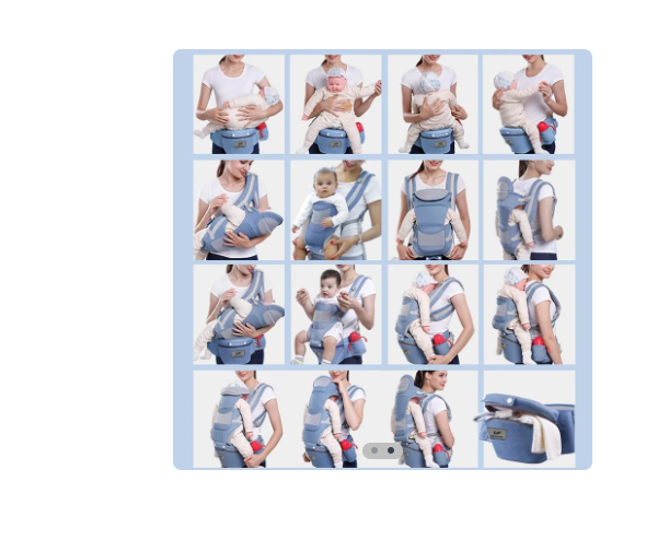 Canguro Bebe 3 en 1 Cargador Ajustable