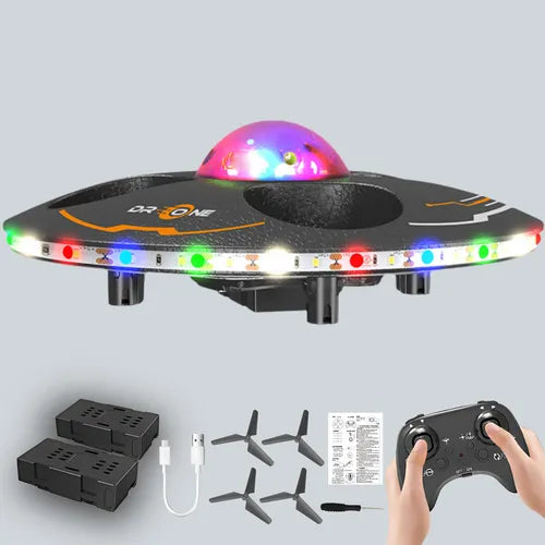 Mini Drone LED para Niños – Vuelo Fácil, Seguro y Divertido